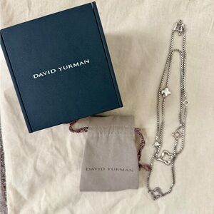 David Yurman Quatrefoil Charm Necklace